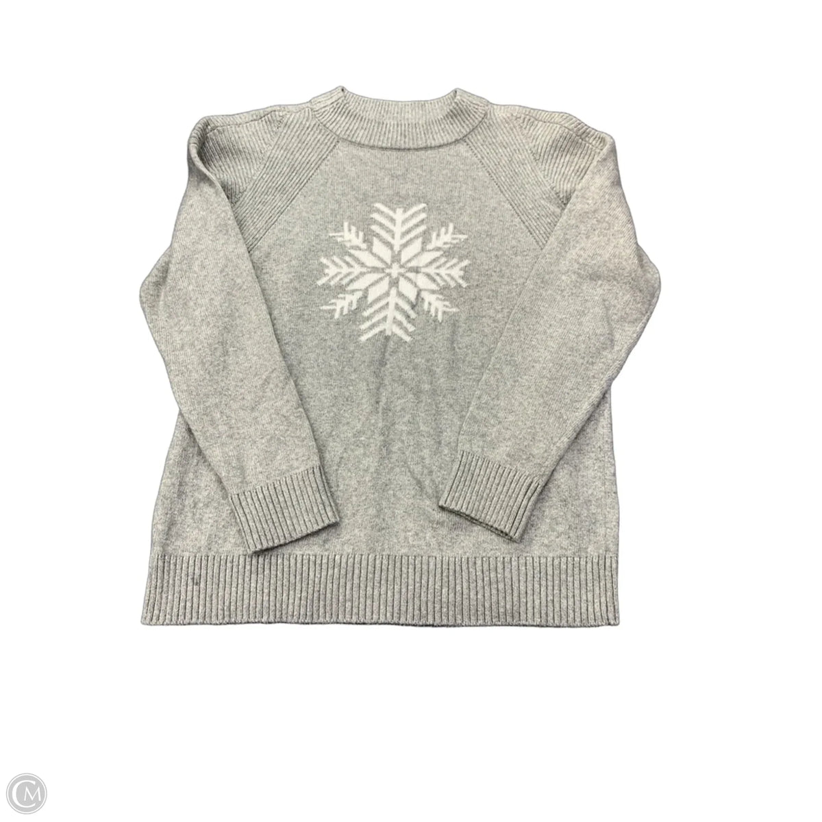 Sweater By Talbots In Grey, Size: L
