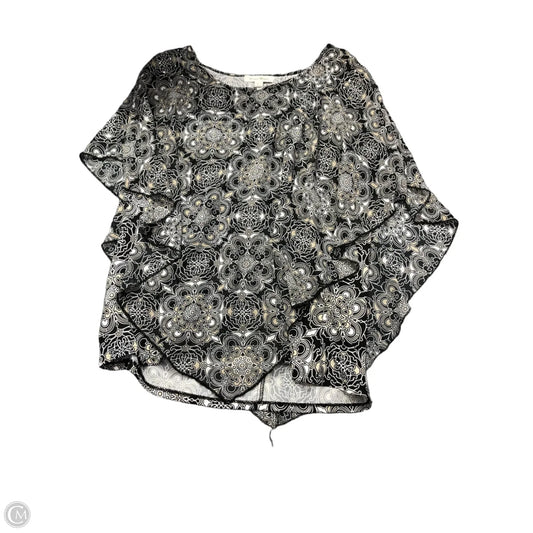 Blouse Sleeveless By Studio Works In Black & Cream, Size: Xl