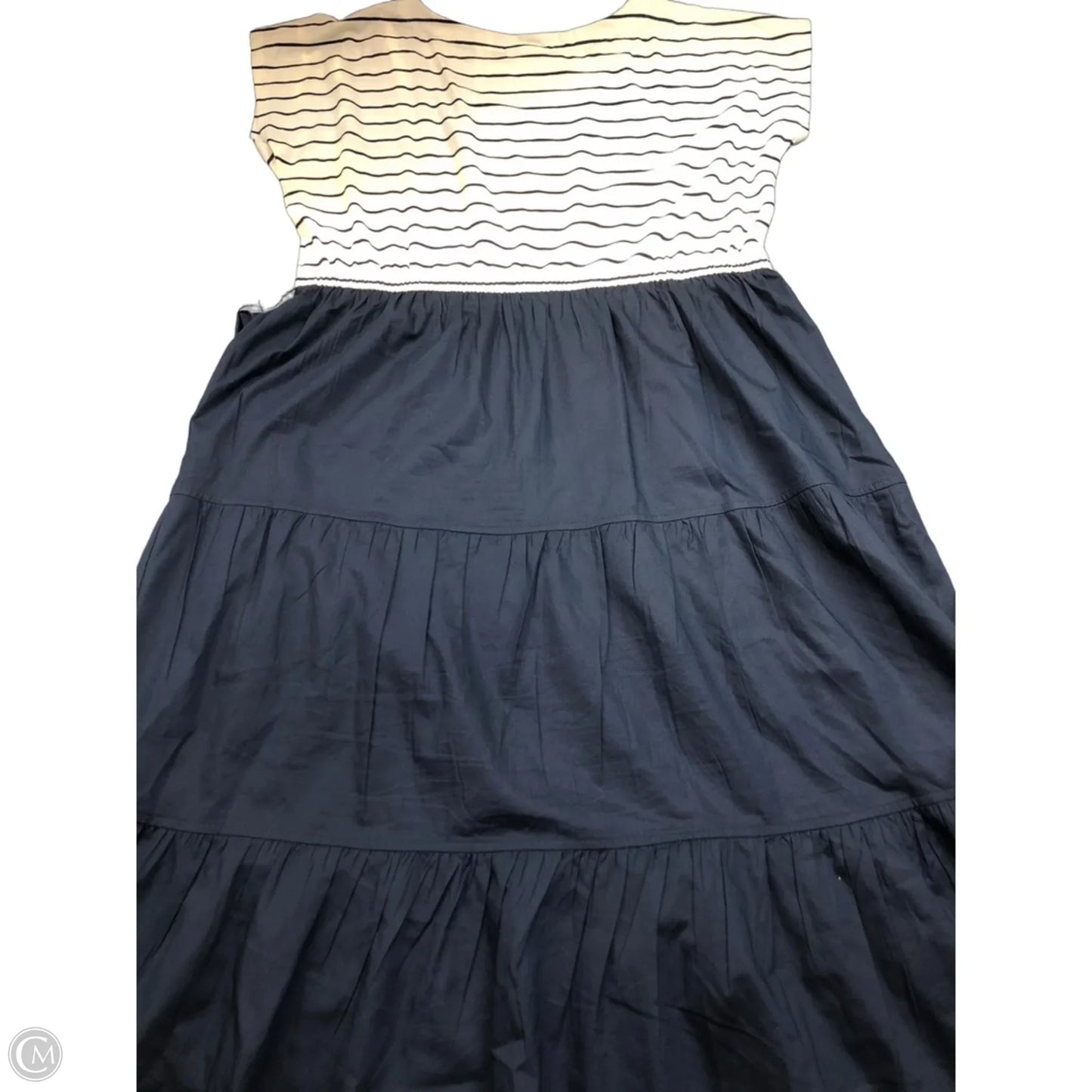 Dress Casual Maxi By J. Jill In Blue & White, Size: L