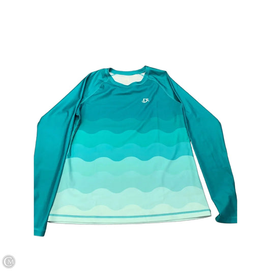 Athletic Top Long Sleeve Crewneck By Clothes Mentor In Teal, Size: L