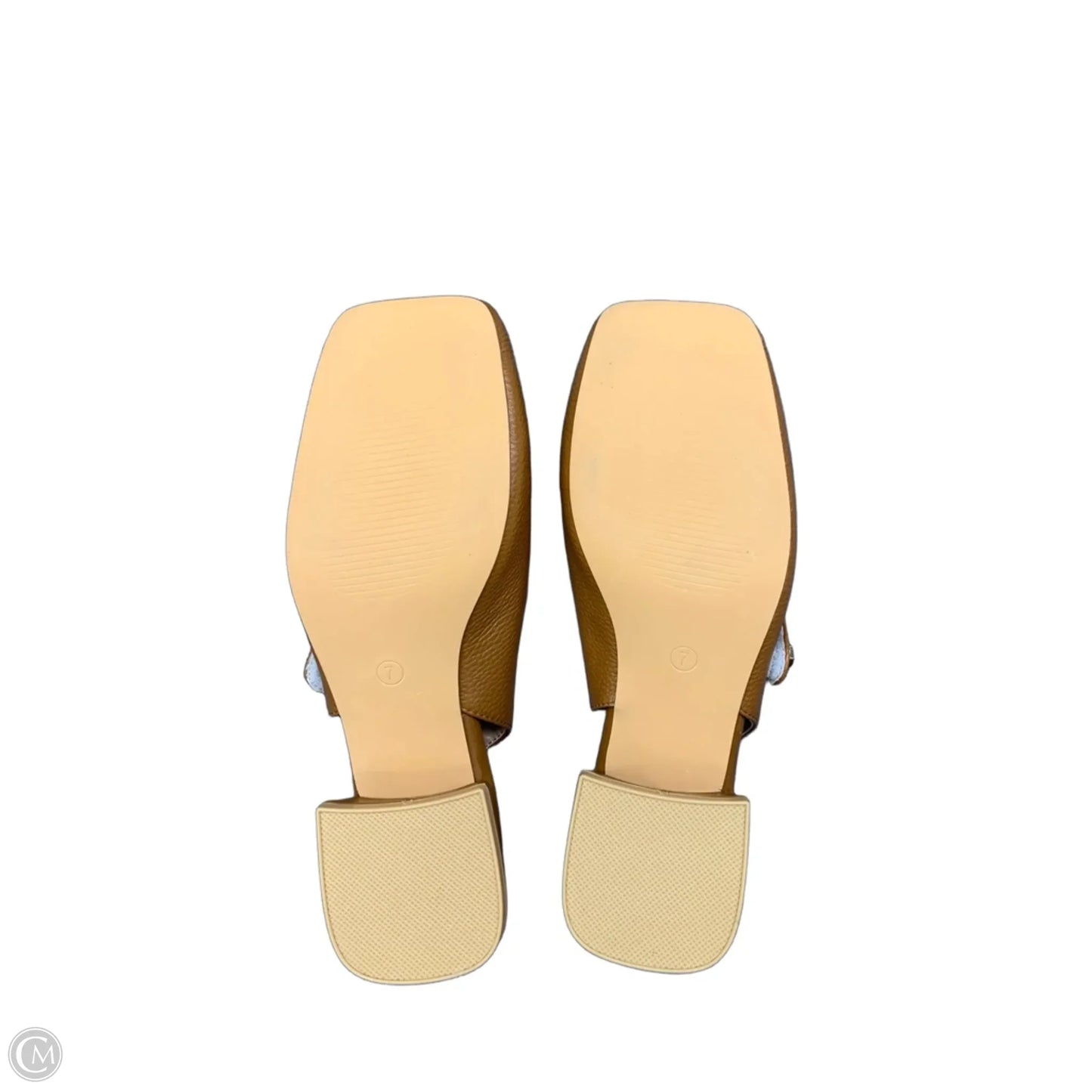 Shoes Heels Block By Clothes Mentor In Brown, Size: 7