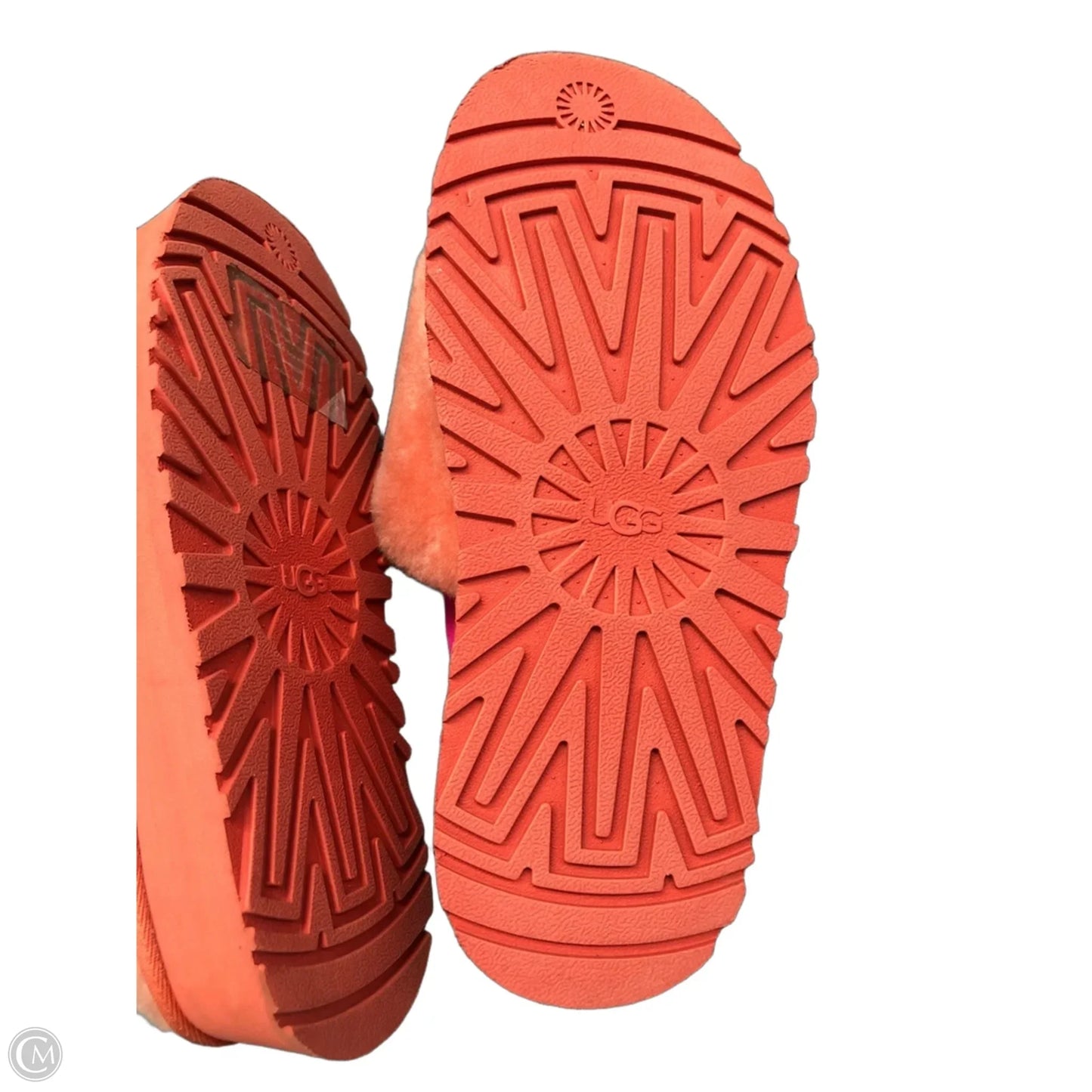 Sandals Designer By Ugg In Orange & Pink, Size: 7