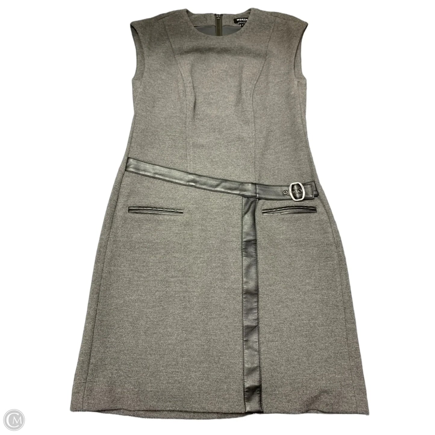 Dress Work By Worth Ny In Grey, Size: 6