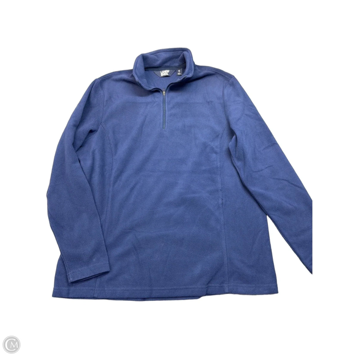 Sweatshirt Collar By Lands End In Blue, Size: Xl