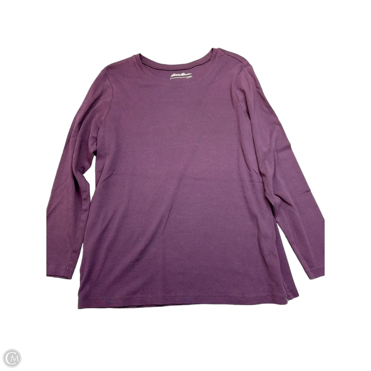 Top Long Sleeve Basic By Eddie Bauer In Purple, Size: 30