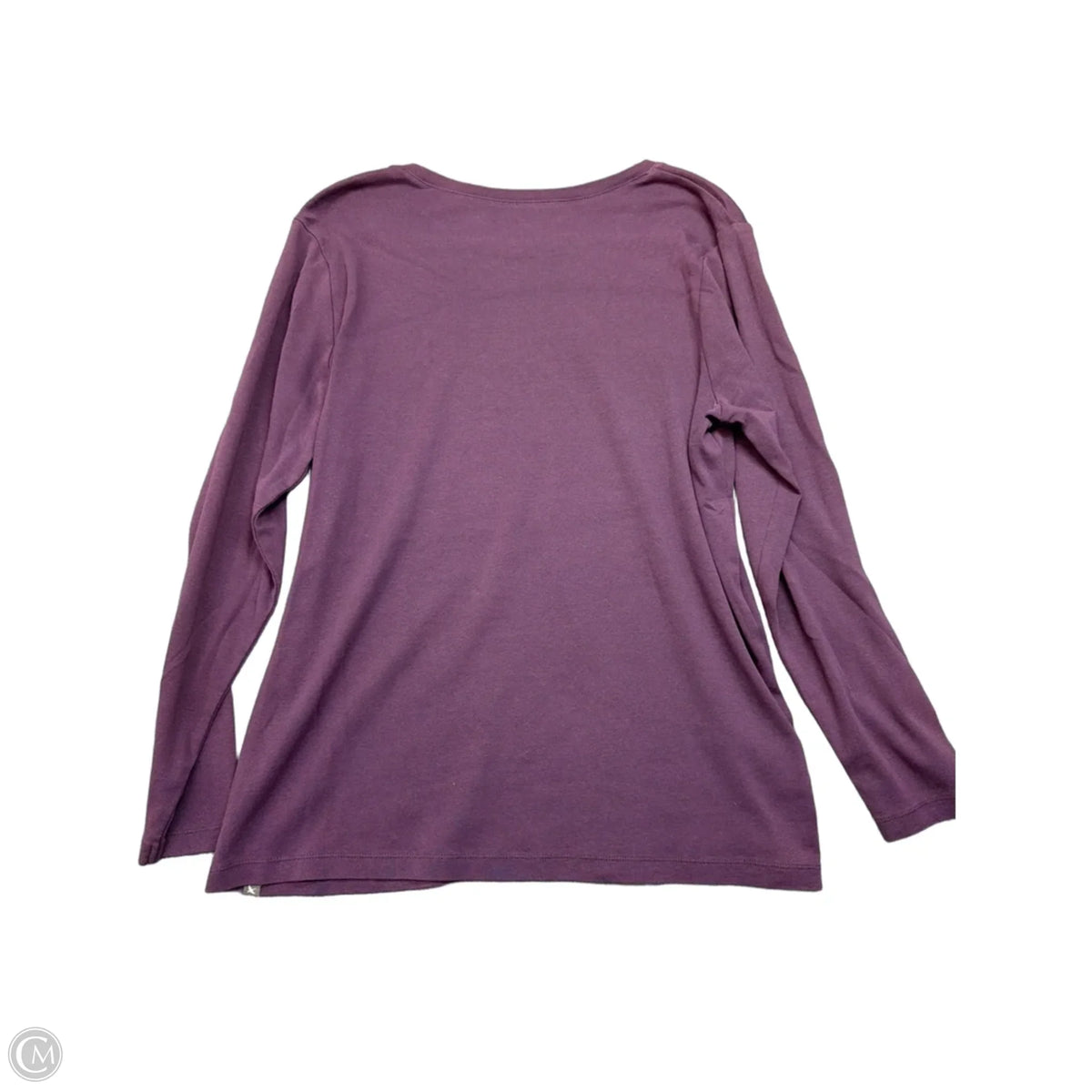 Top Long Sleeve Basic By Eddie Bauer In Purple, Size: 30