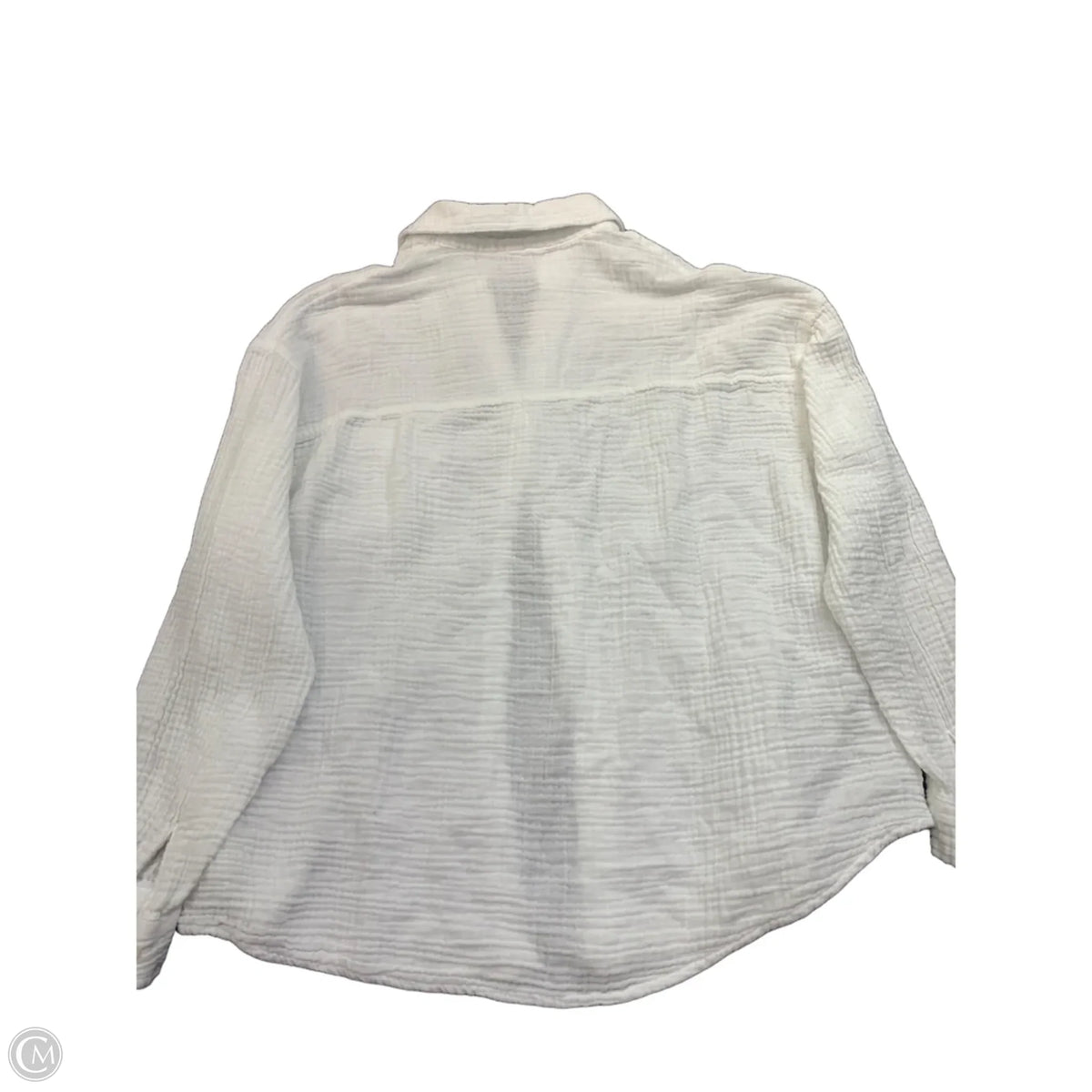 Top Long Sleeve Basic By Aeropostale In White, Size: M