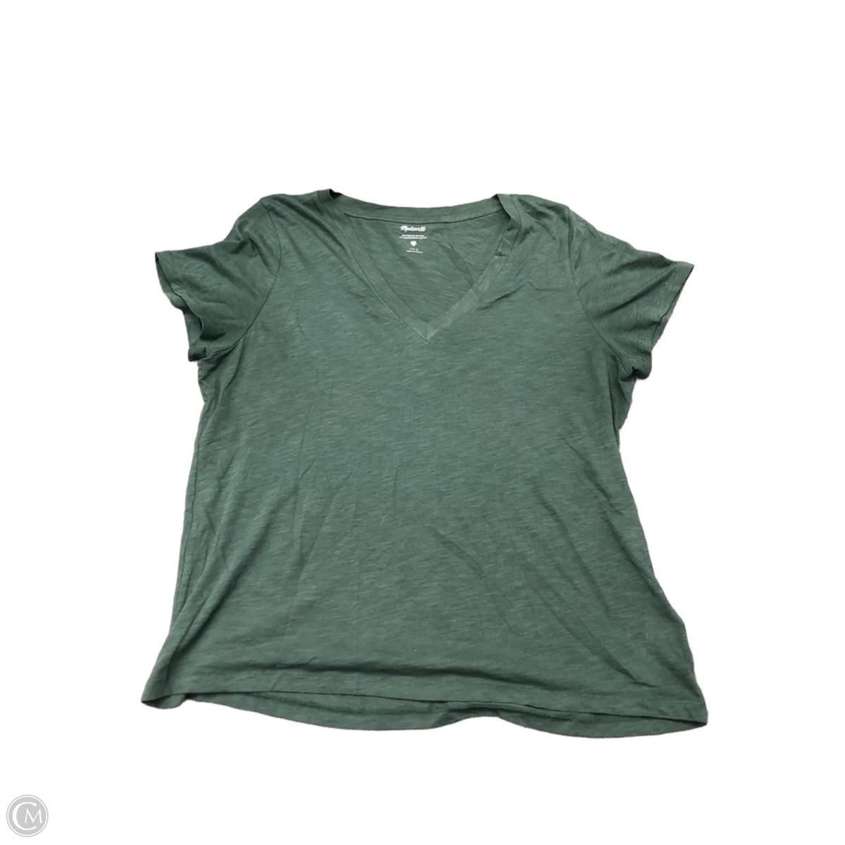 Top Short Sleeve Basic By Madewell In Green, Size: L