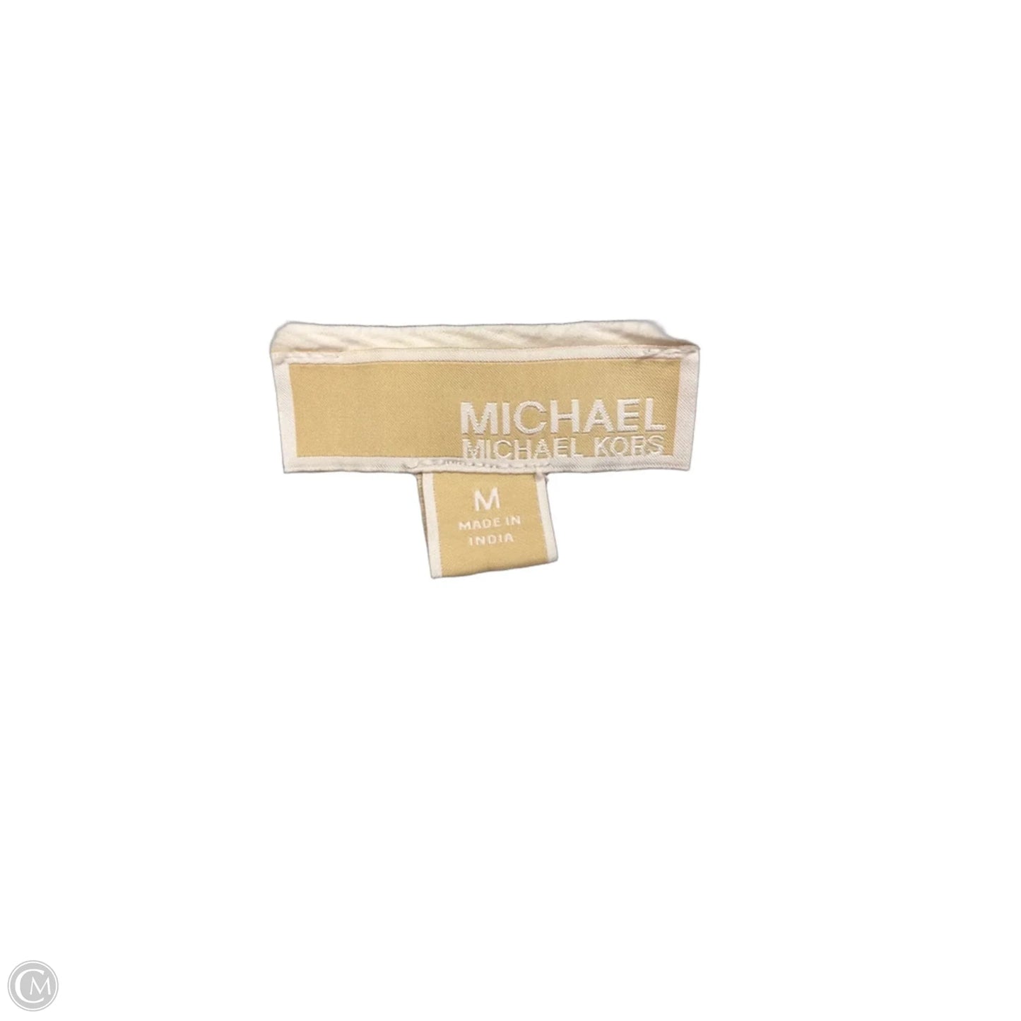 Blouse Short Sleeve By Michael By Michael Kors In White, Size: M