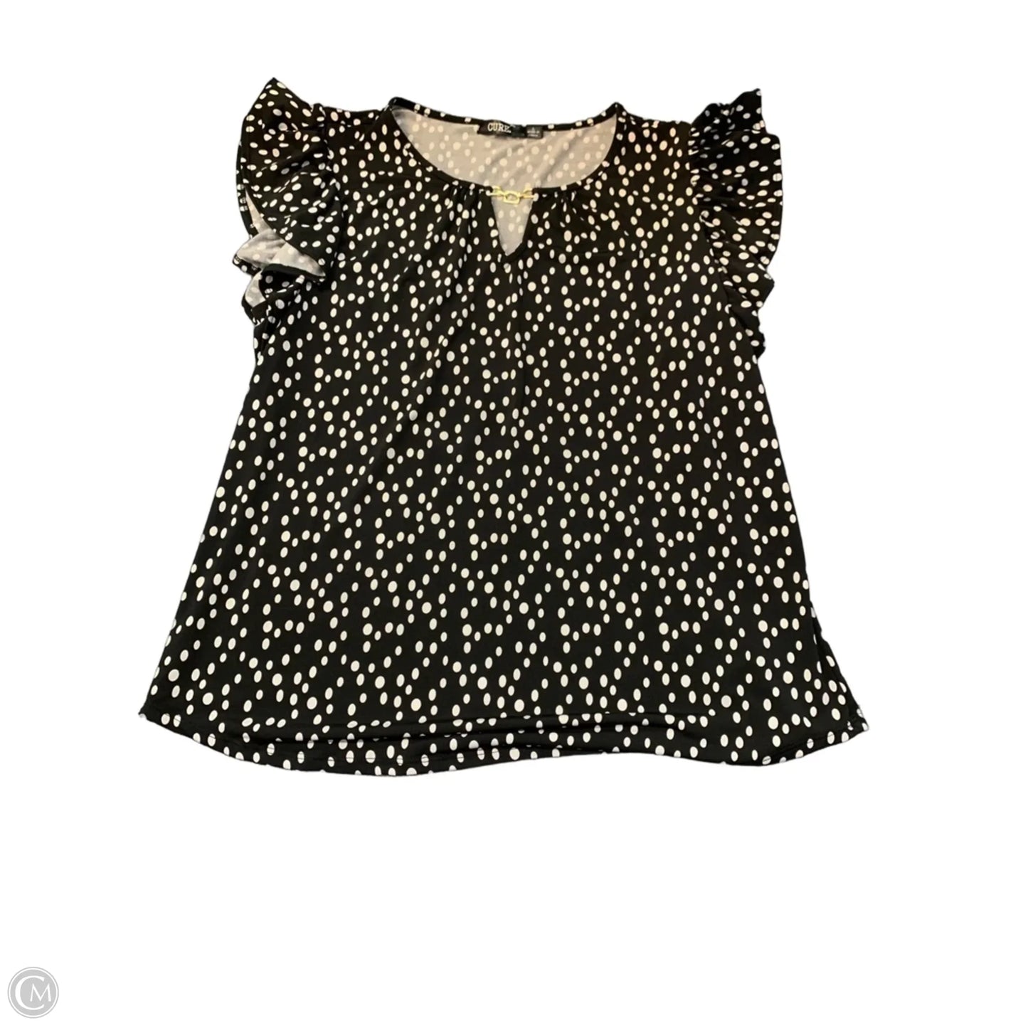 Top Sleeveless By Cure In Polkadot Pattern, Size: L