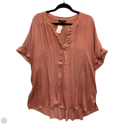 Top Short Sleeve By Lane Bryant In Pink, Size: 2x