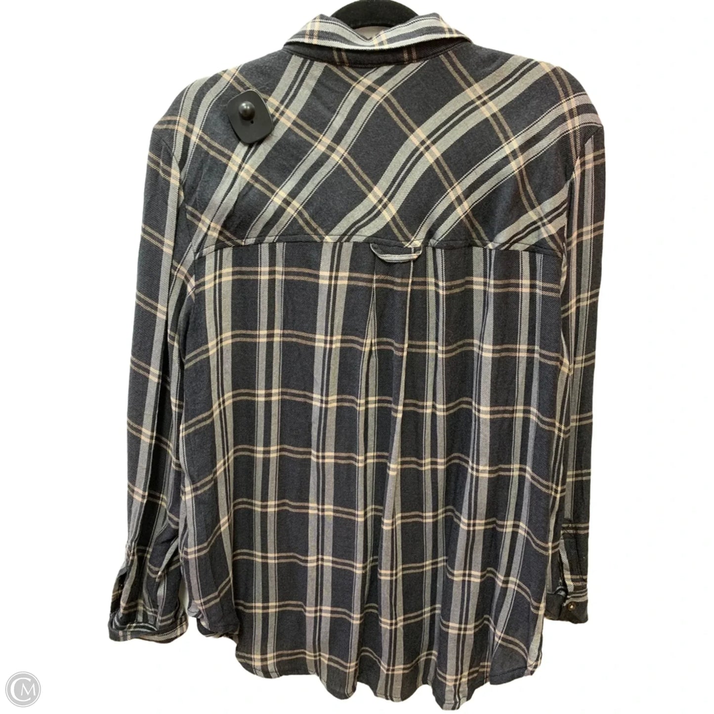 Top Long Sleeve By Pilcro In Plaid Pattern, Size: L