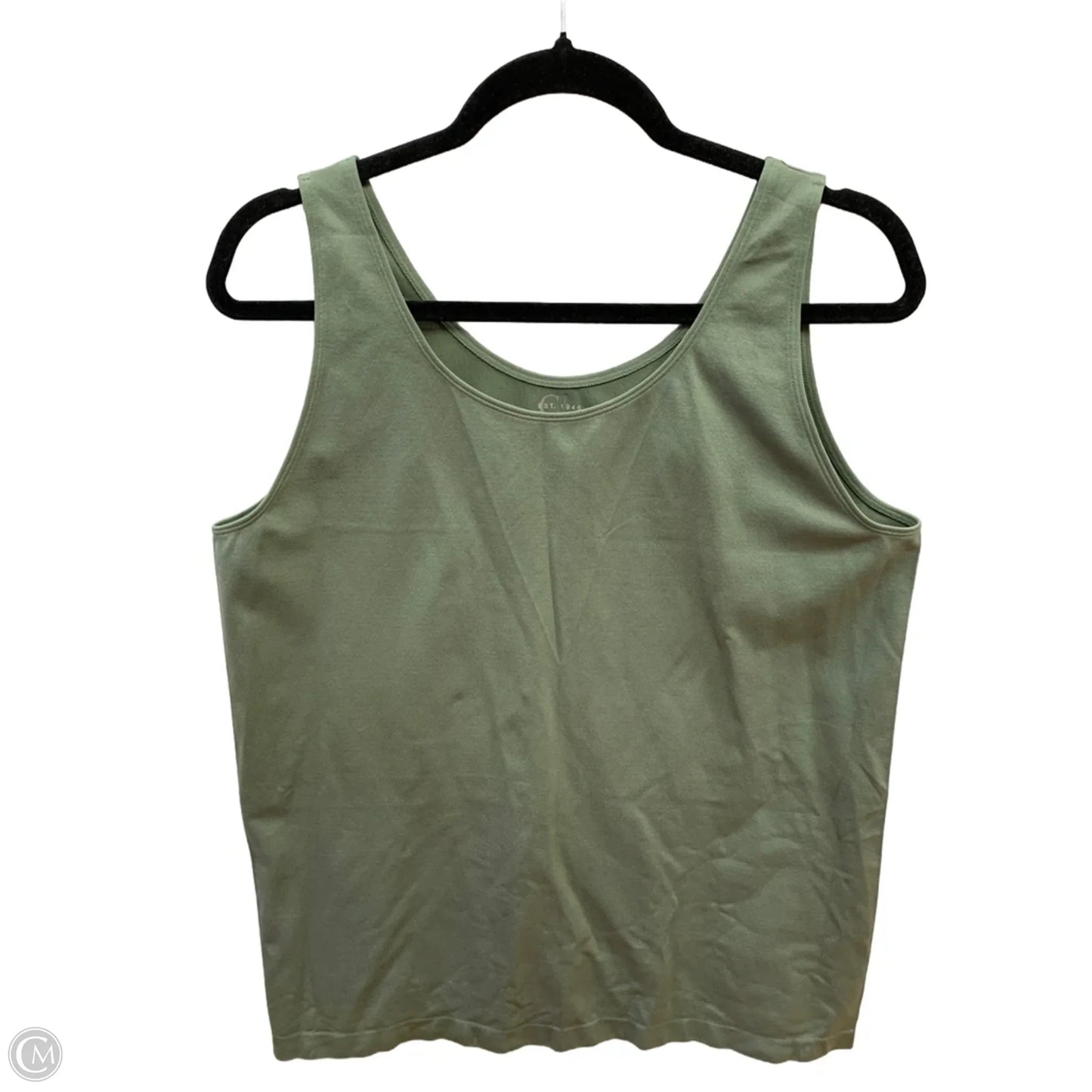 Athletic Tank Top By Cato In Green, Size: 22