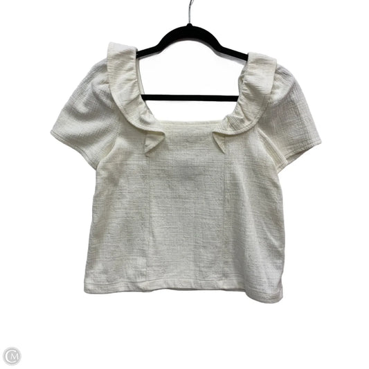 Top Short Sleeve By Madewell In Beige, Size: Xs