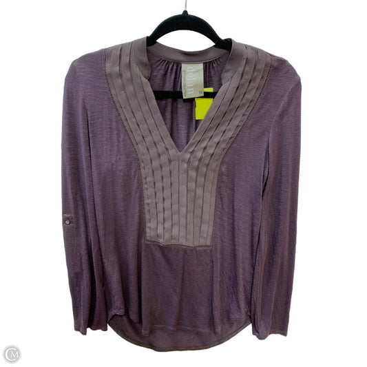Top Long Sleeve By Dolan Left Coast In Purple, Size: Xs