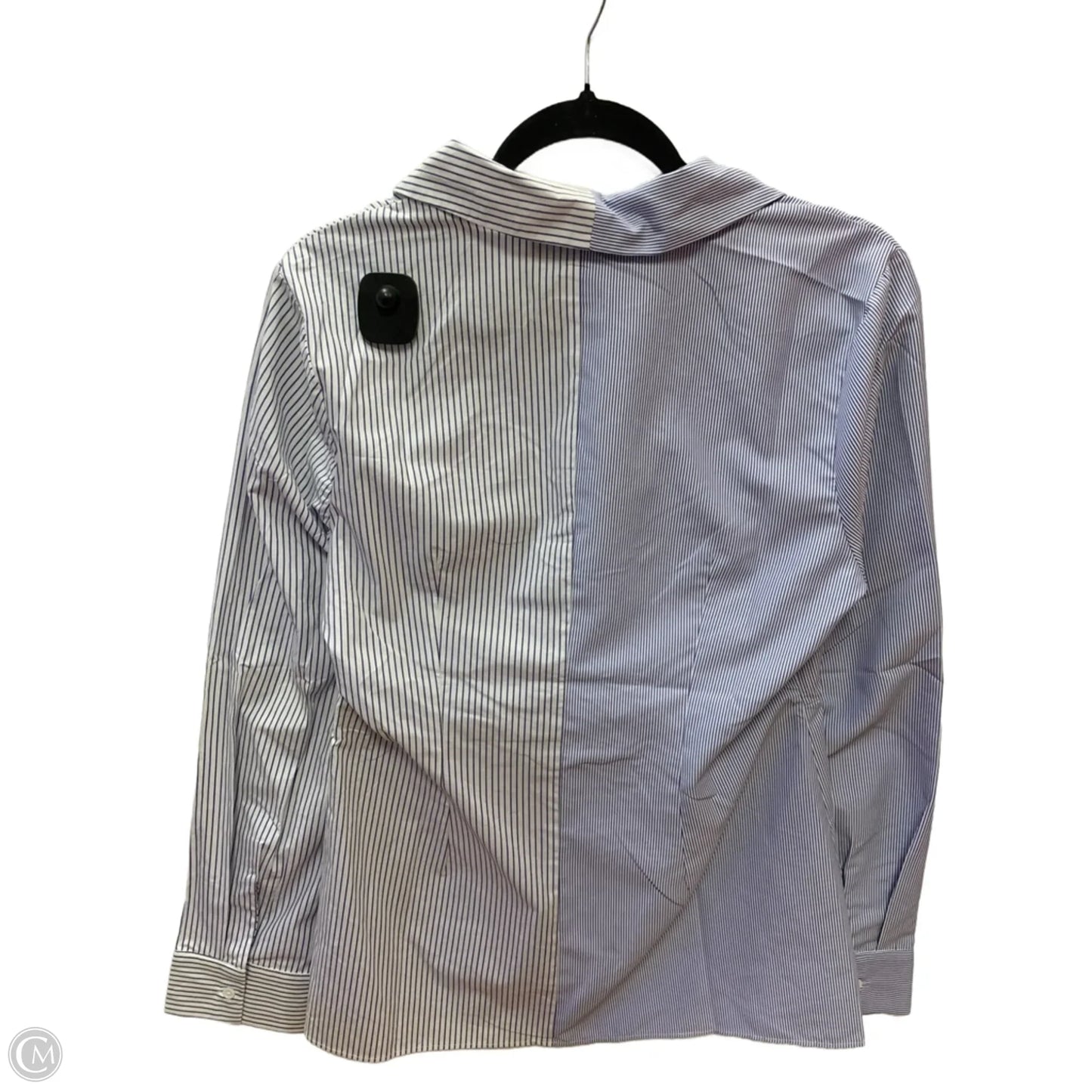 Top Long Sleeve By English Factory In Blue & White, Size: M