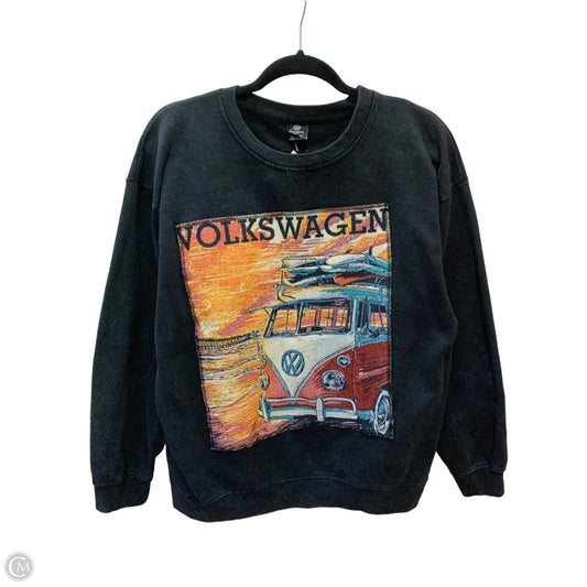 Sweatshirt Crewneck By Clothes Mentor In Black, Size: L