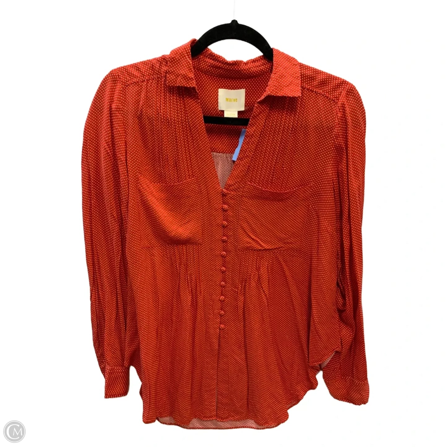 Top Long Sleeve By Maeve In Red, Size: M