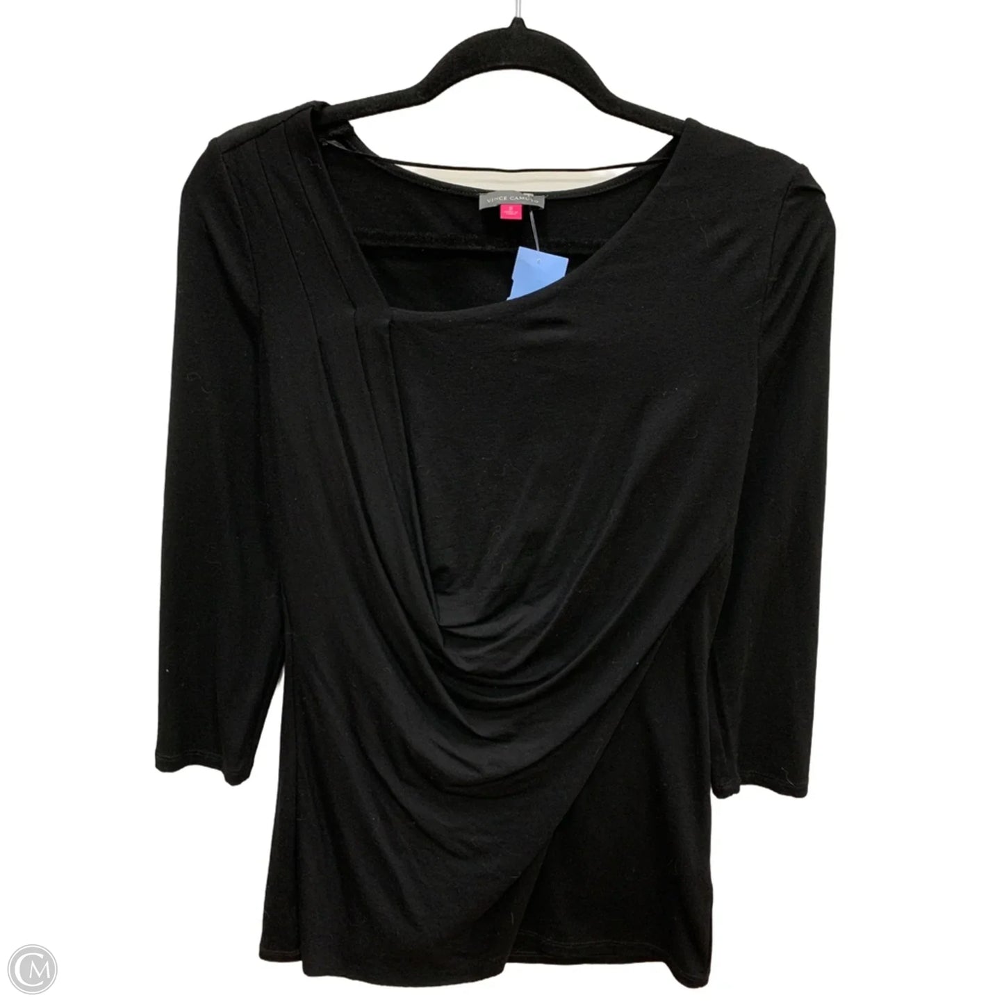 Top Long Sleeve By Vince Camuto In Black, Size: S