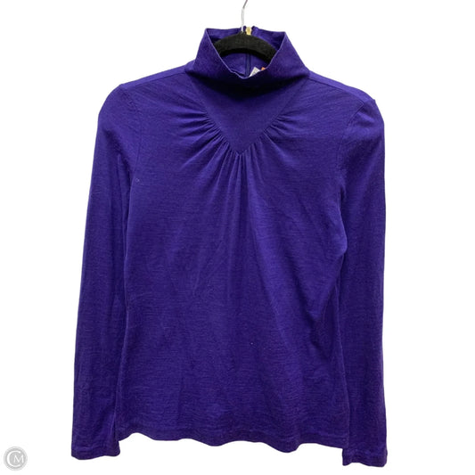 Top Long Sleeve Designer By Tory Burch In Purple, Size: S