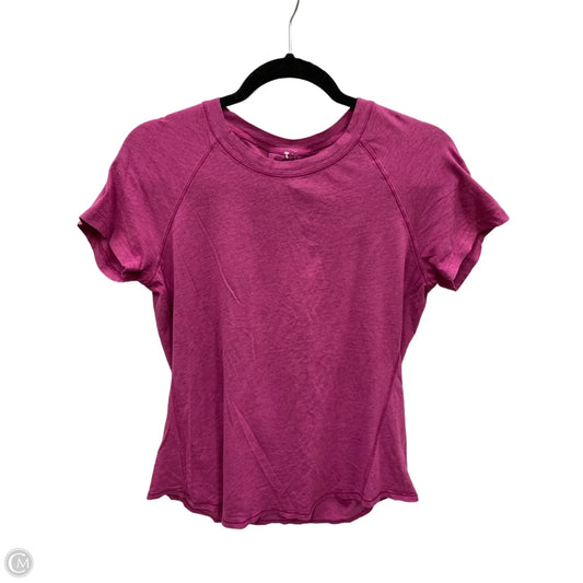 Athletic Top Short Sleeve By Lululemon In Purple, Size: S