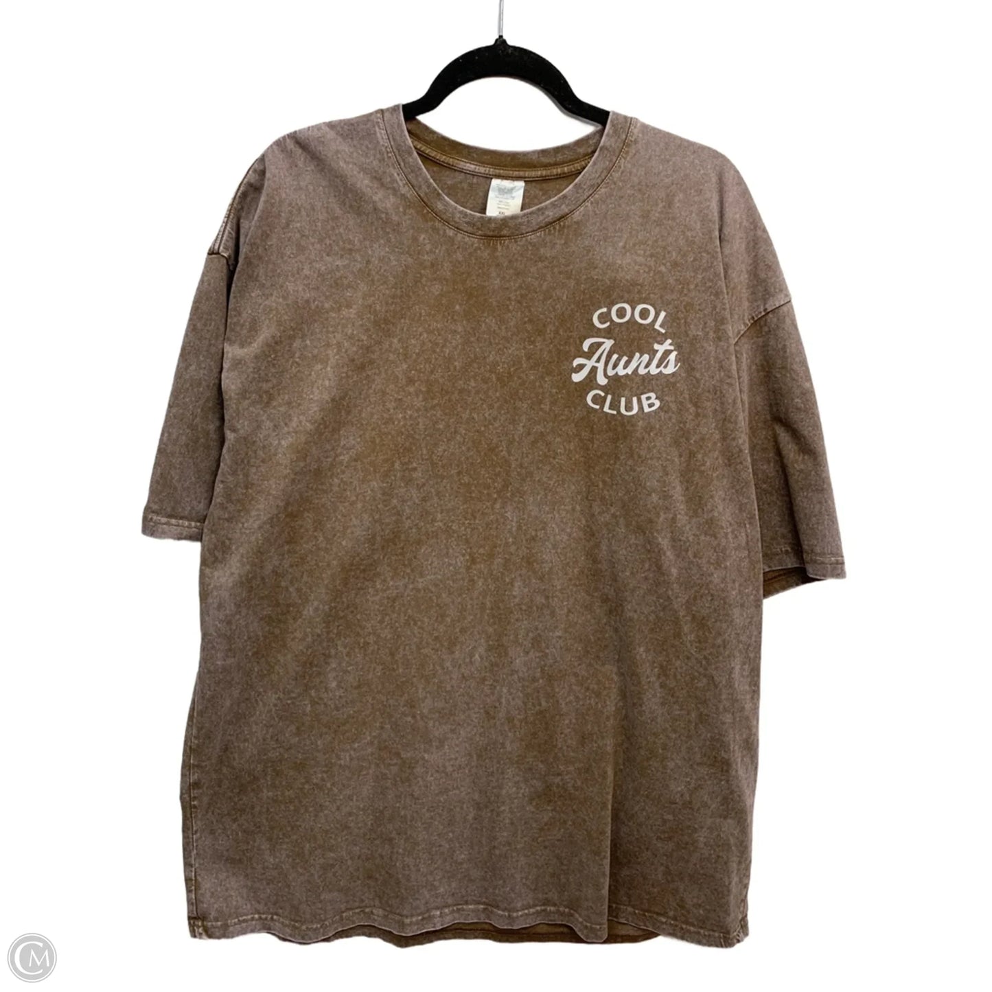 Top Short Sleeve Basic By Clothes Mentor In Brown, Size: Xxl