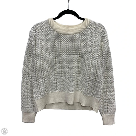 Sweater By Michael By Michael Kors In Cream & Silver, Size: Xs