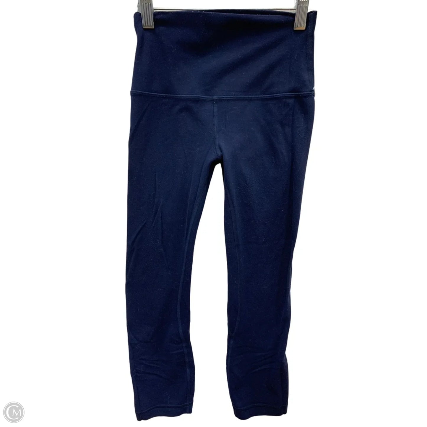 Athletic Leggings Capris By Lululemon In Navy, Size: S