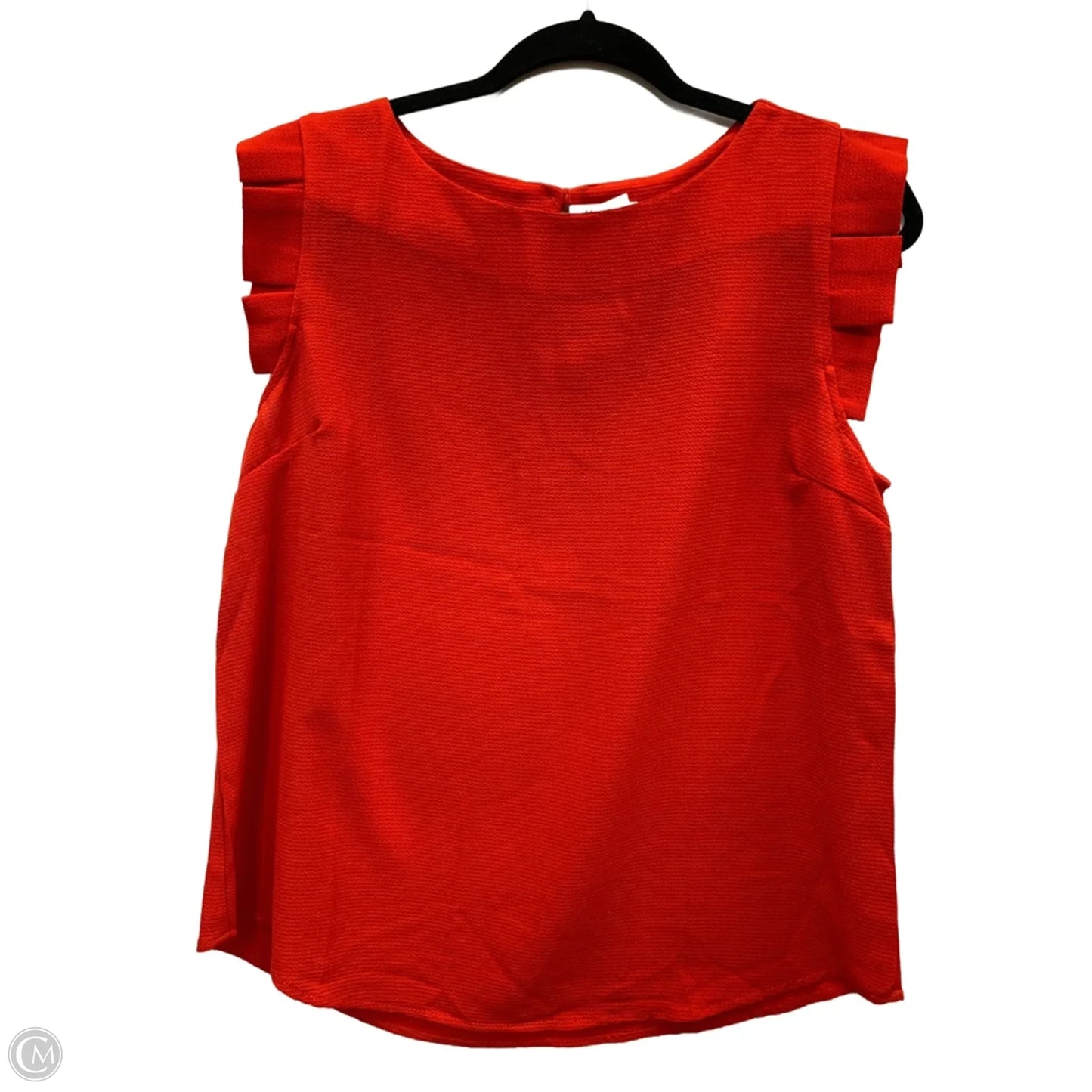 Top Short Sleeve By Monteau In Red, Size: L
