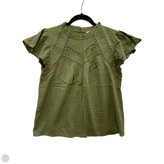 Top Short Sleeve By Loft In Green, Size: S