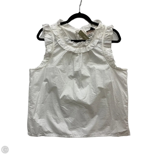 Tank Top By J. Crew In White, Size: L