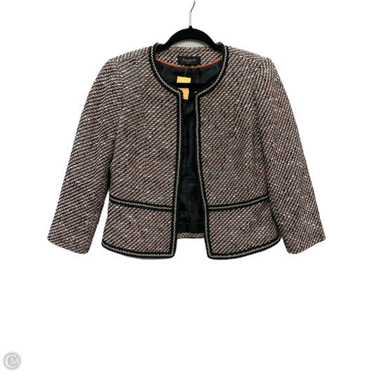 Skirt Suit 2pc By Talbots In Black & Orange, Size: 2