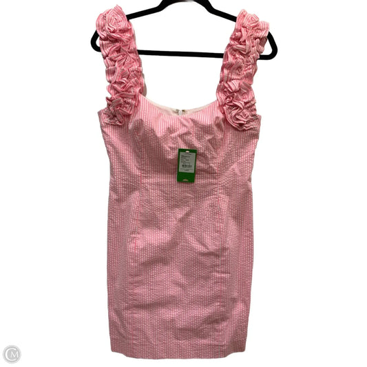 Dress Designer By Lilly Pulitzer In Pink & White, Size: 8