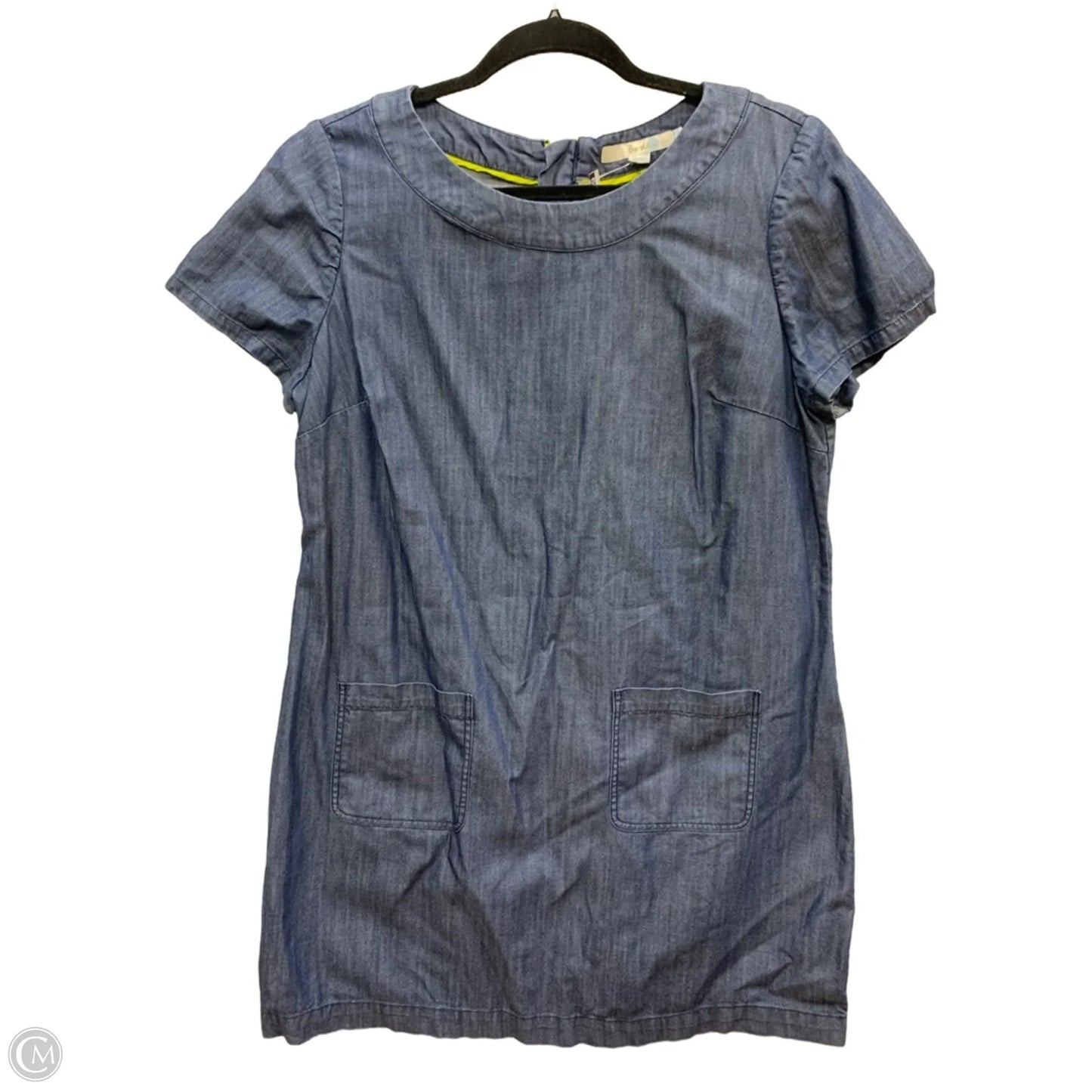 Dress Casual Midi By Boden In Blue Denim, Size: 14p