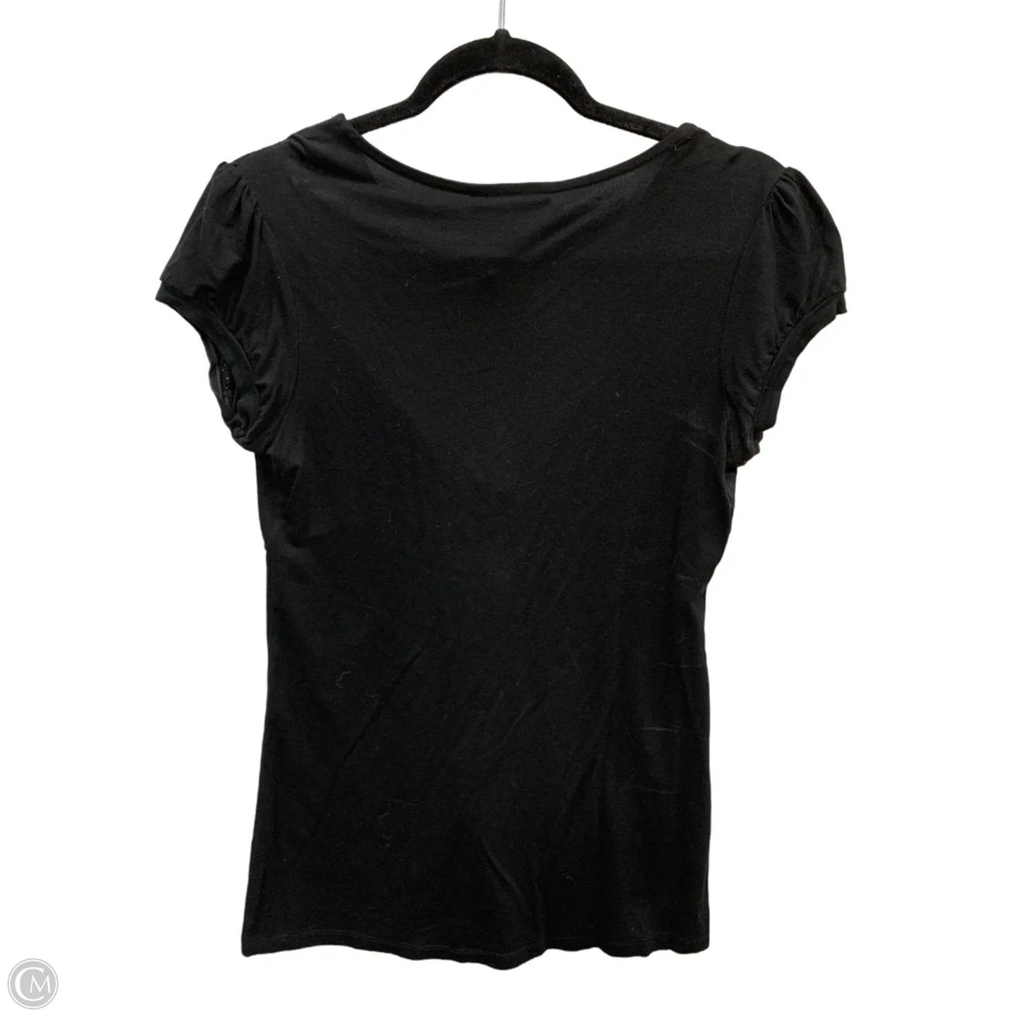 Top Short Sleeve By Inc In Black, Size: S