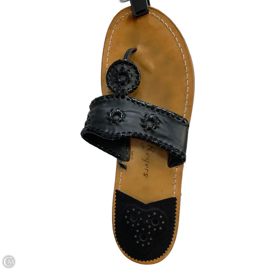 Sandals Flip Flops By Jack Rogers In Black & Brown, Size: 11