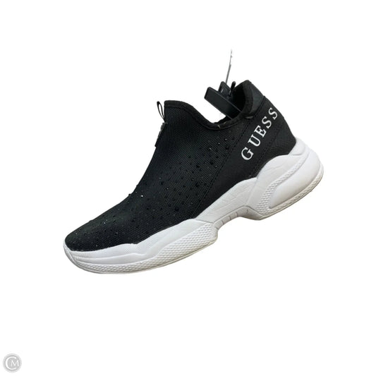 Shoes Sneakers By Guess In Black, Size: 8.5