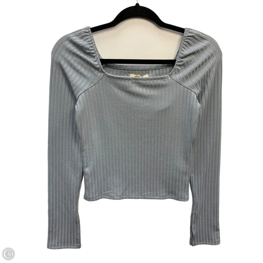 Top Long Sleeve By Madewell In Blue, Size: S