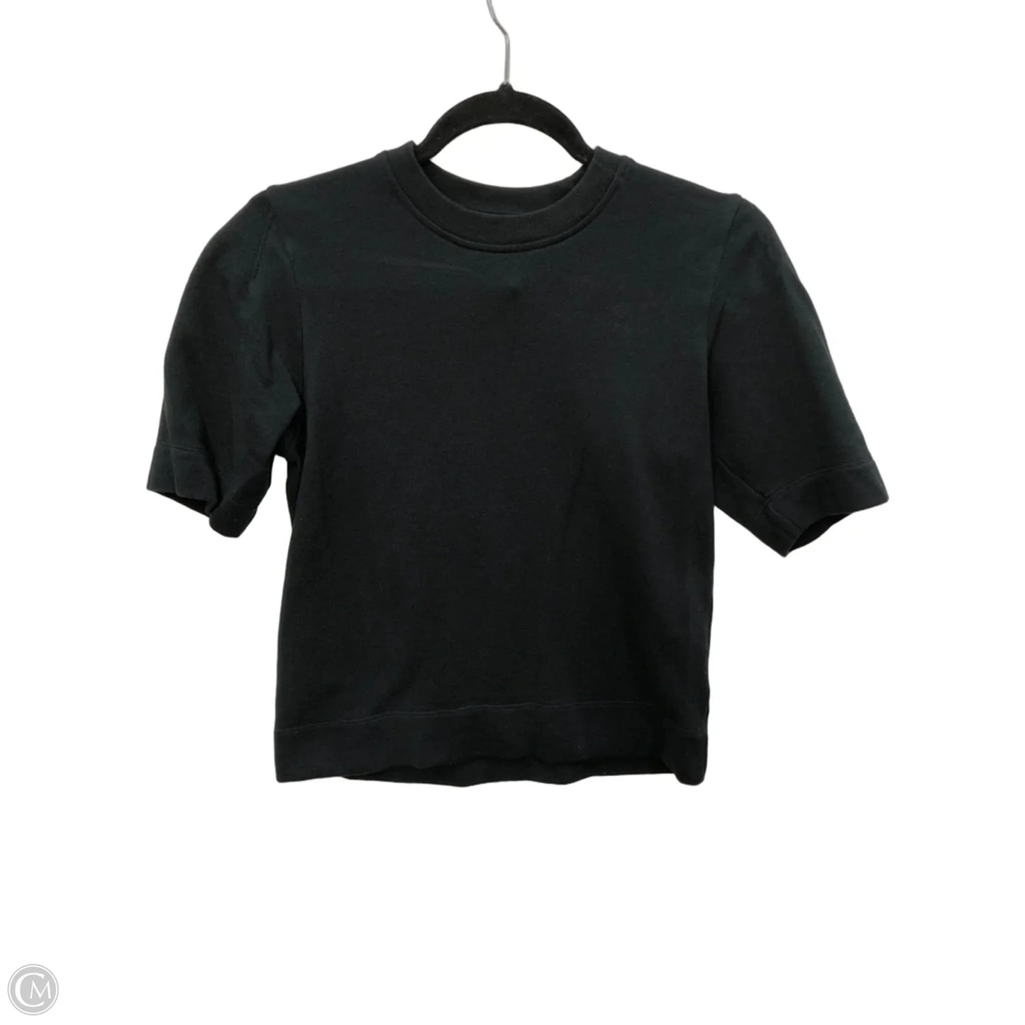 Blouse Short Sleeve By Everlane In Black, Size: S