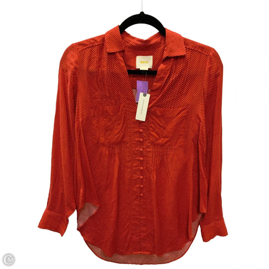 Top Long Sleeve By Maeve In Red, Size: Xs