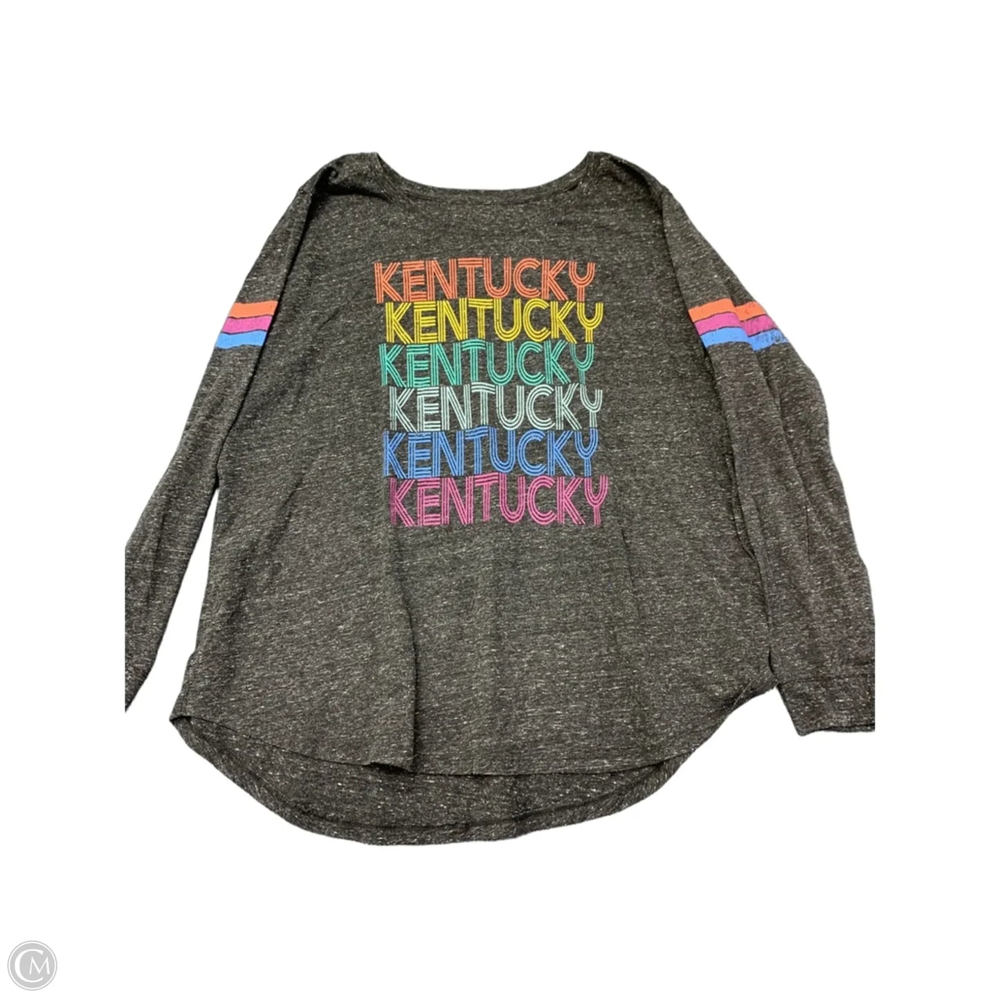 Top Long Sleeve Basic By State Of Mine In Grey, Size: Xxl