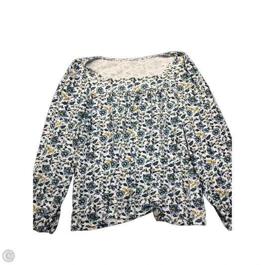 Blouse Long Sleeve By Clothes Mentor In Floral Print, Size: Xl