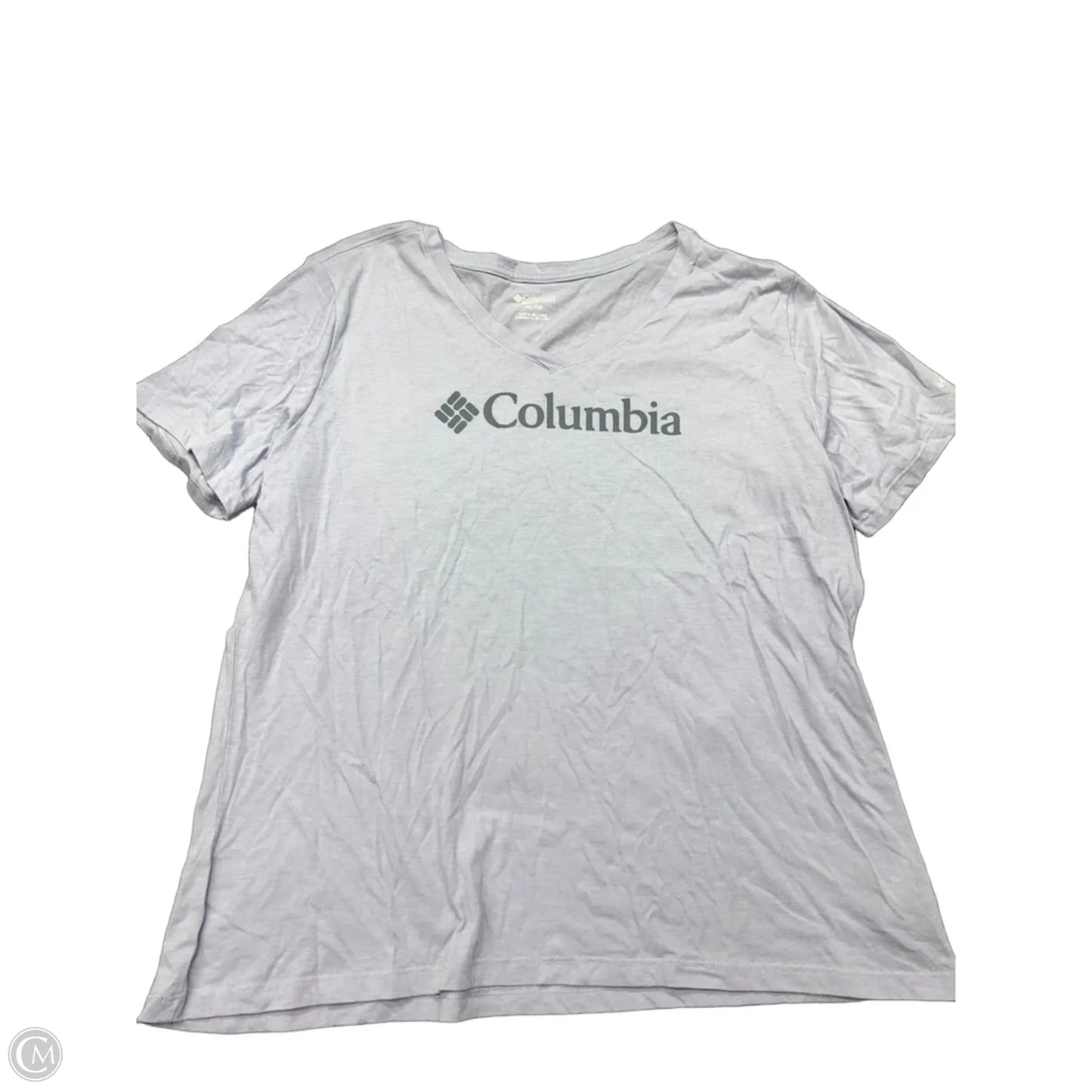 Athletic Top Short Sleeve By Columbia In Purple, Size: Xl