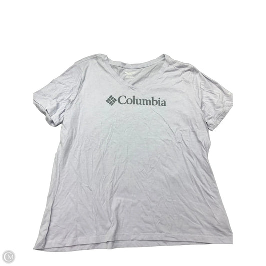 Athletic Top Short Sleeve By Columbia In Purple, Size: Xl