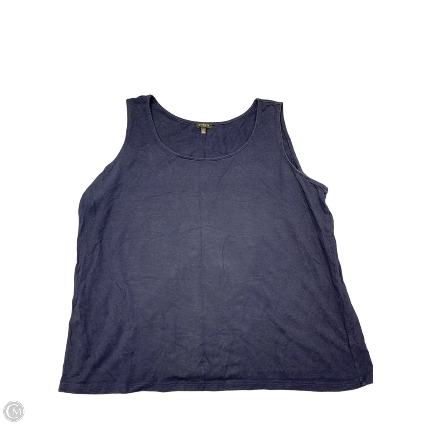 Tank Top By Talbots In Navy, Size: 2x