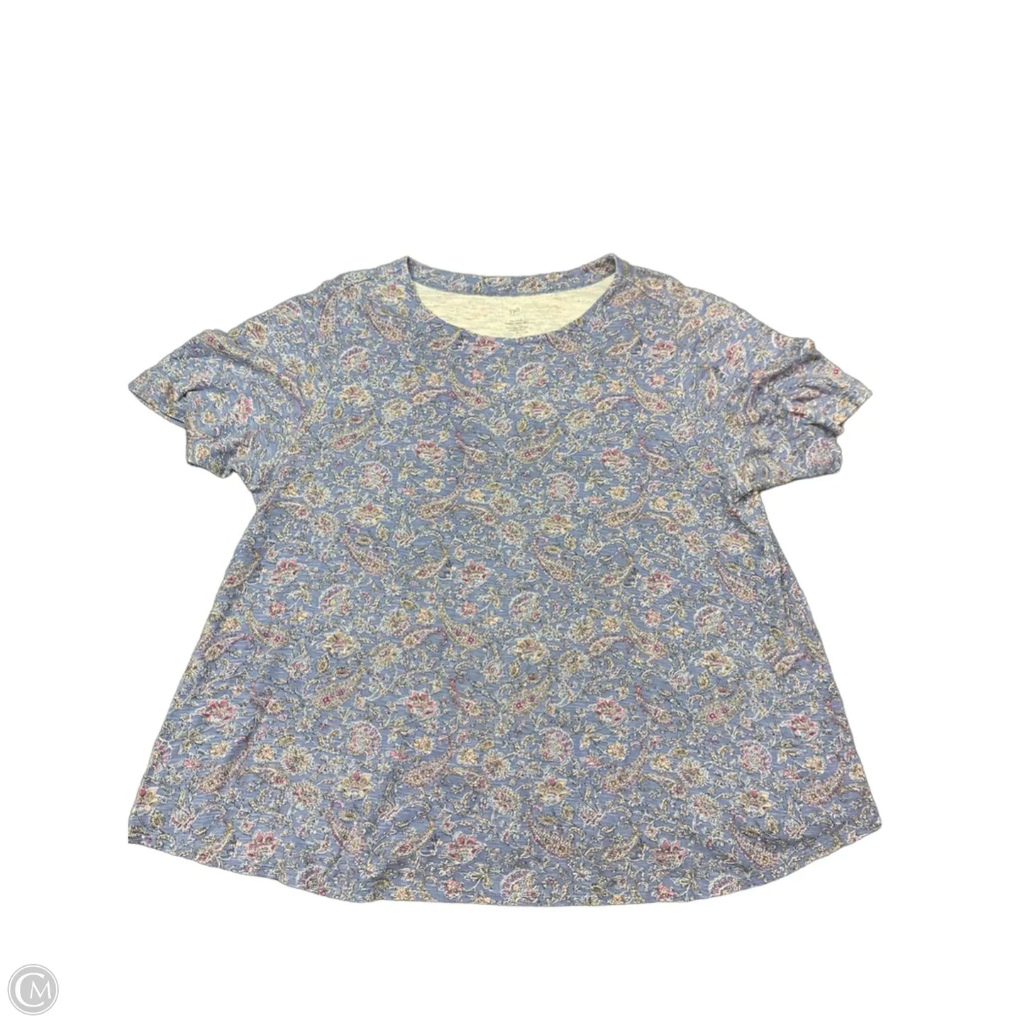 Top Short Sleeve By J. Jill In Blue, Size: Xl
