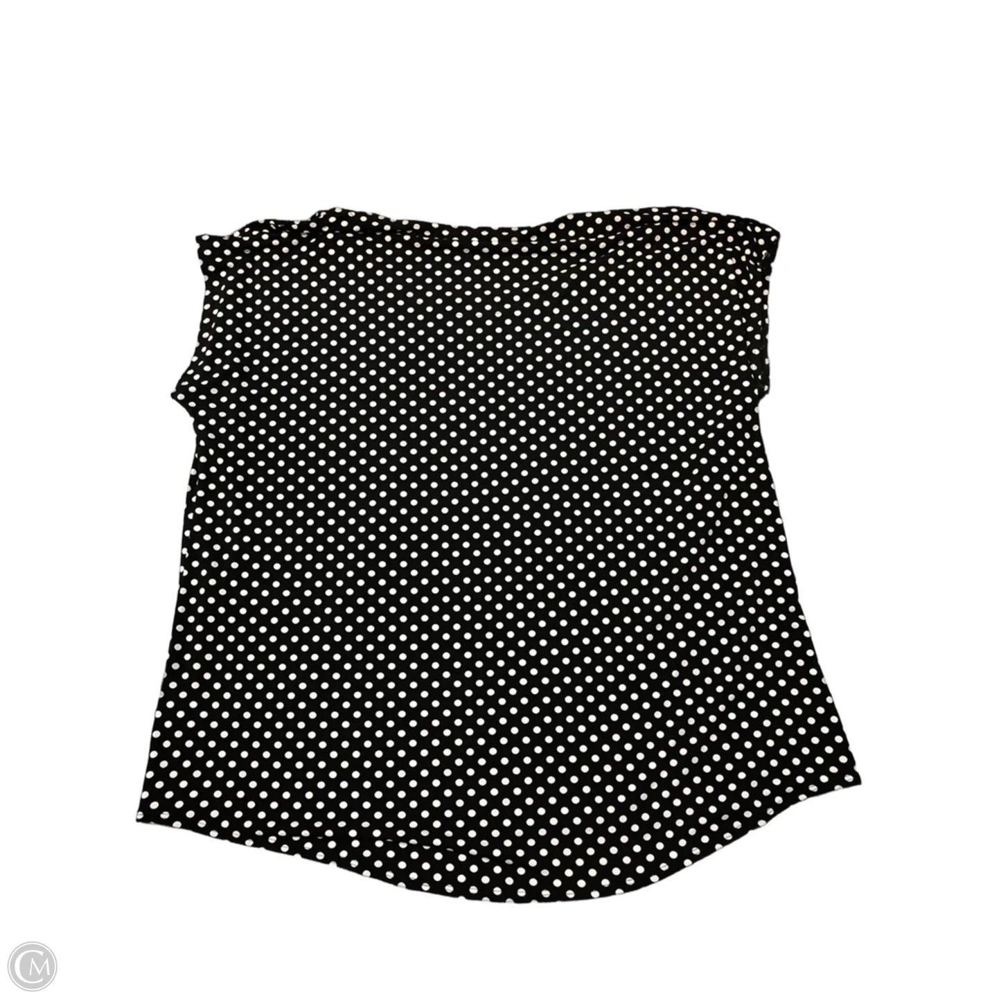 Top Short Sleeve By Susan Graver In Black & White, Size: 1x