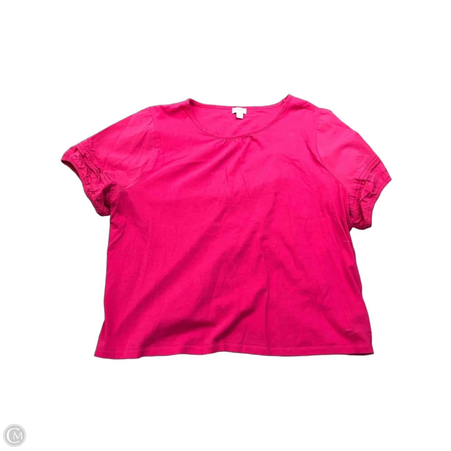 Top Short Sleeve Basic By J. Crew In Pink, Size: 2x