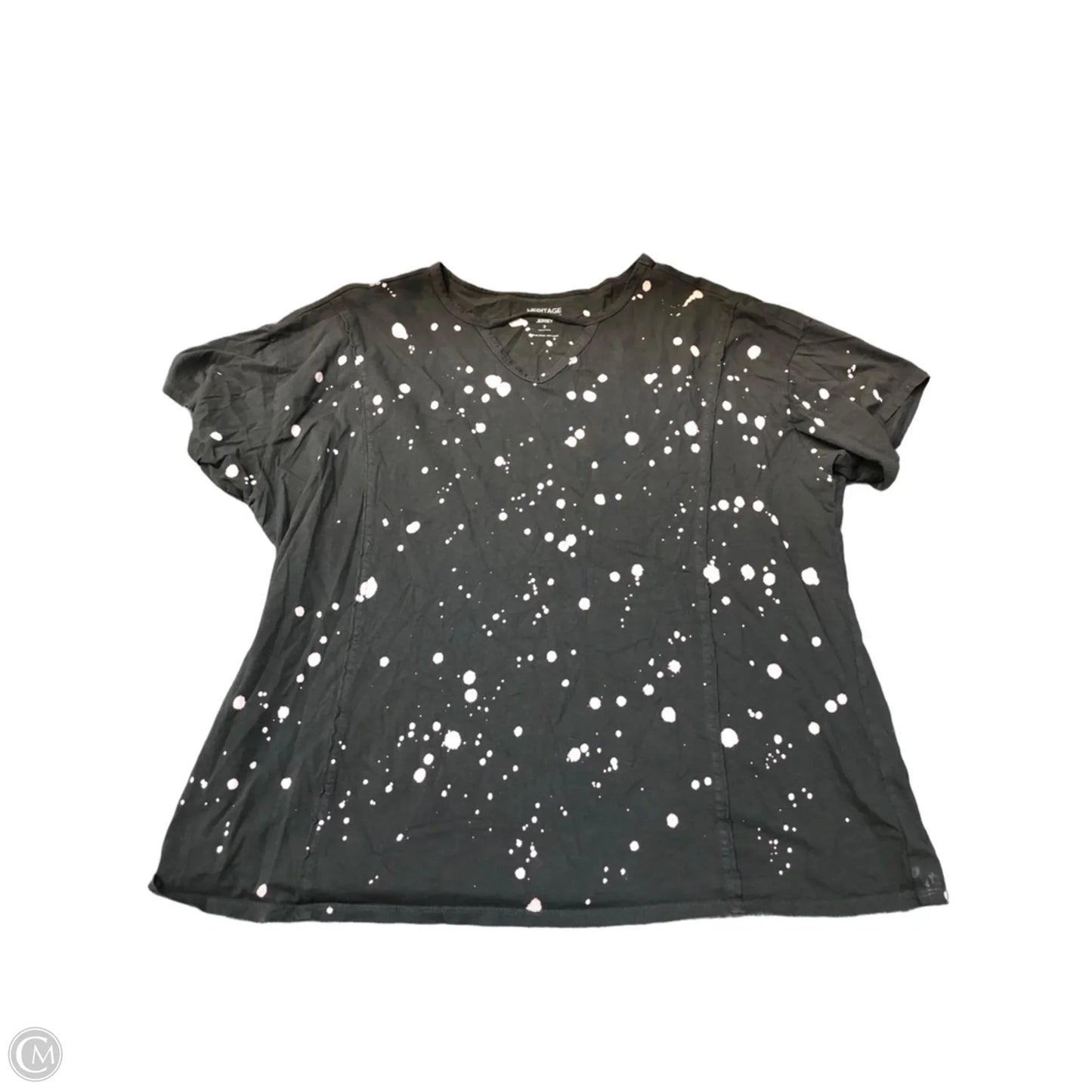 Top Short Sleeve Basic By Torrid In Grey & Pink, Size: 3x