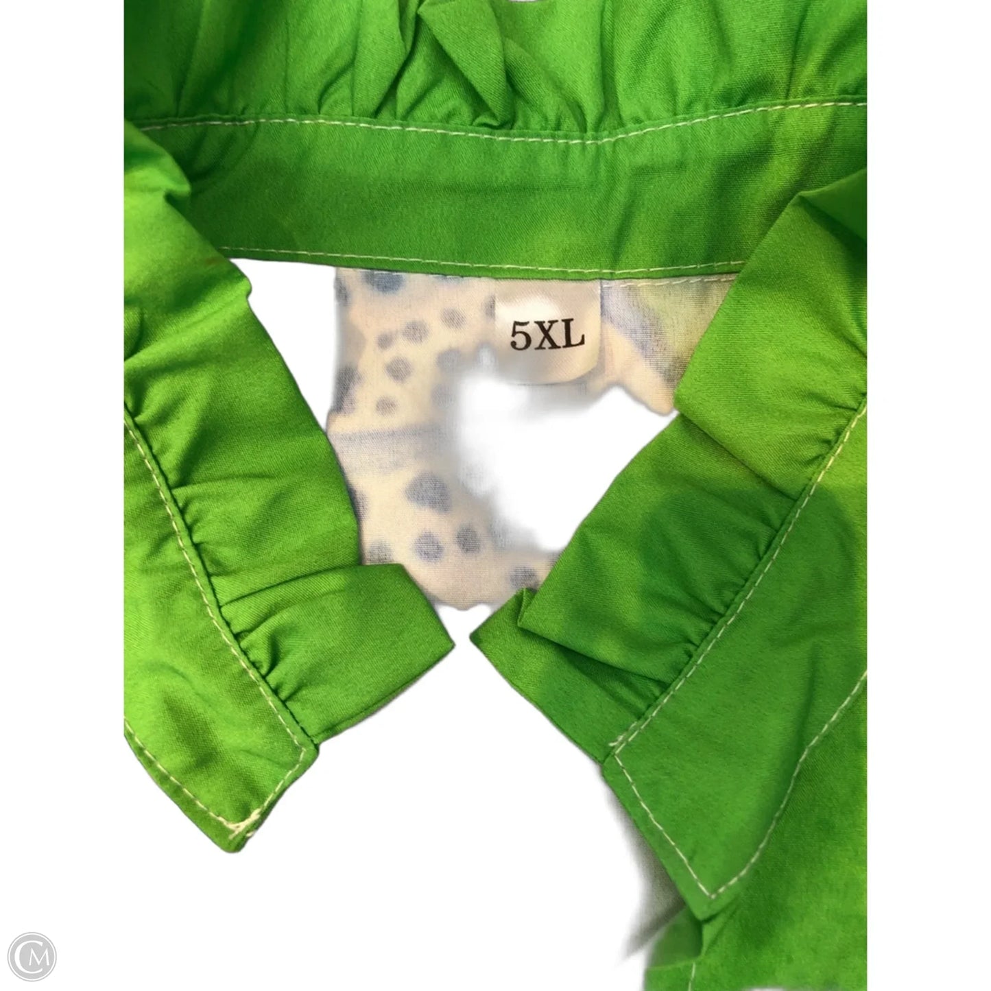 Top Short Sleeve By Shein In Blue & Green, Size: 4x